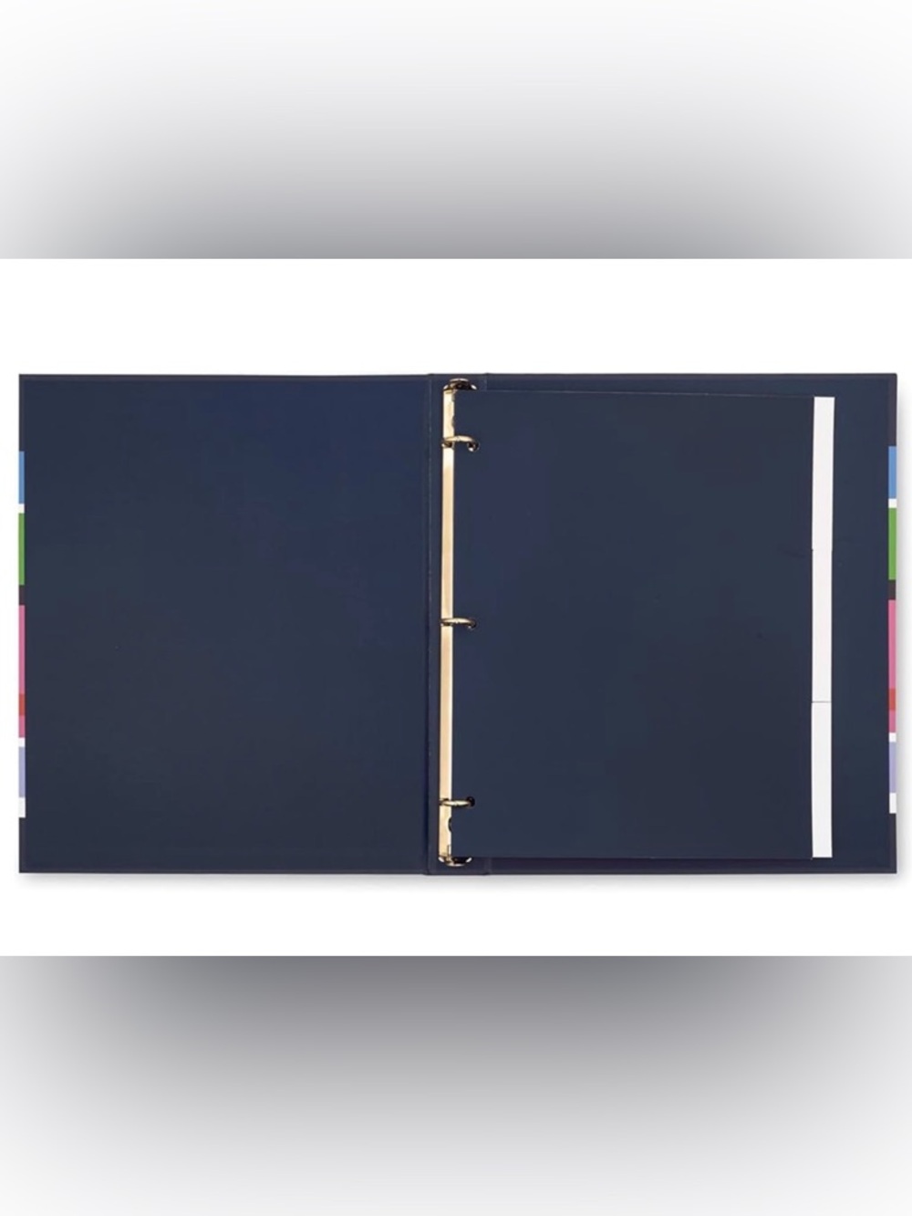 New Kate Spade Three Ring Binder, Sunny Day Stripe - Picture 3 of 5